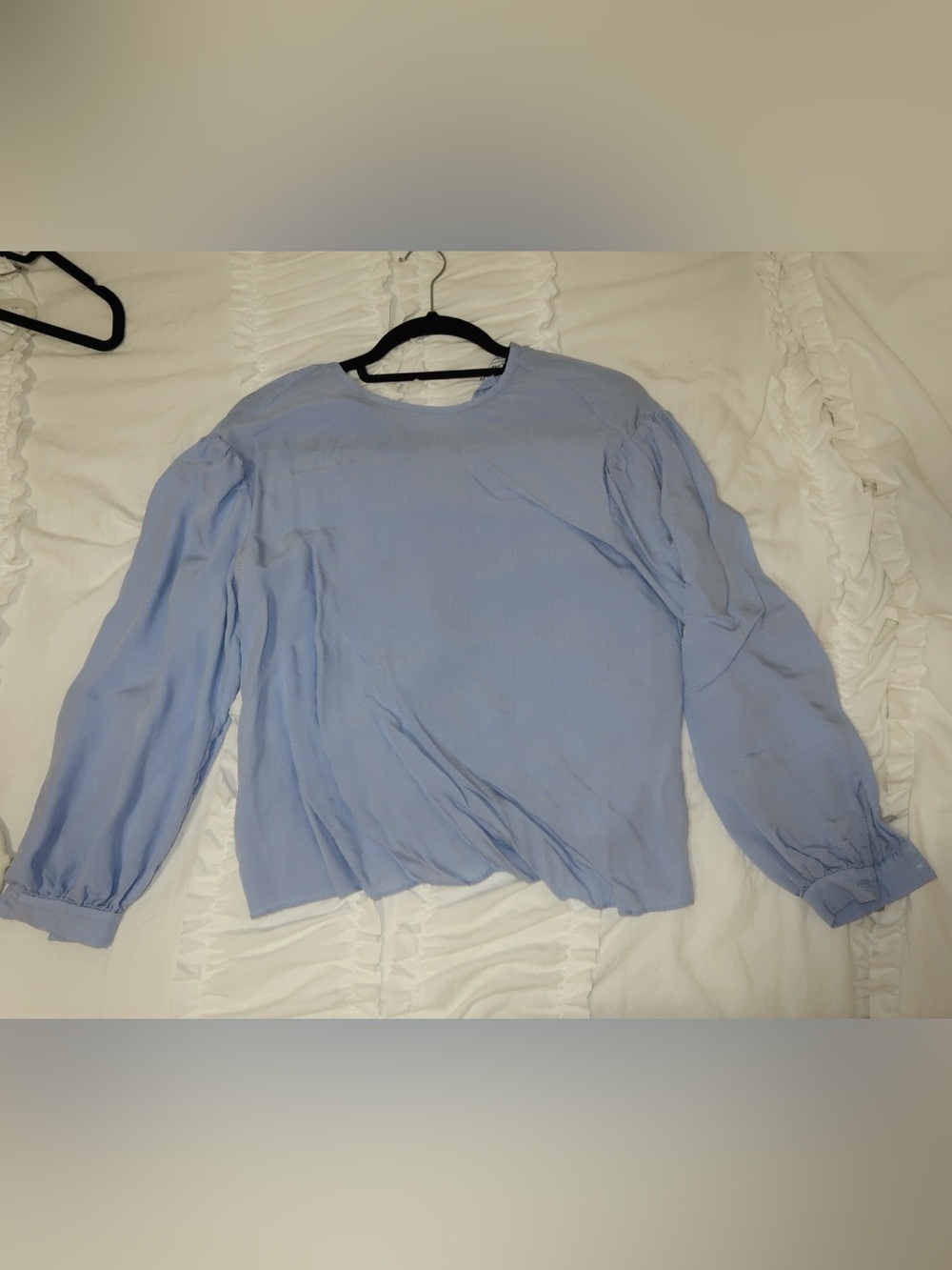 & Other Stories Pale Blue Long-Sleeve Crewneck Shirt
